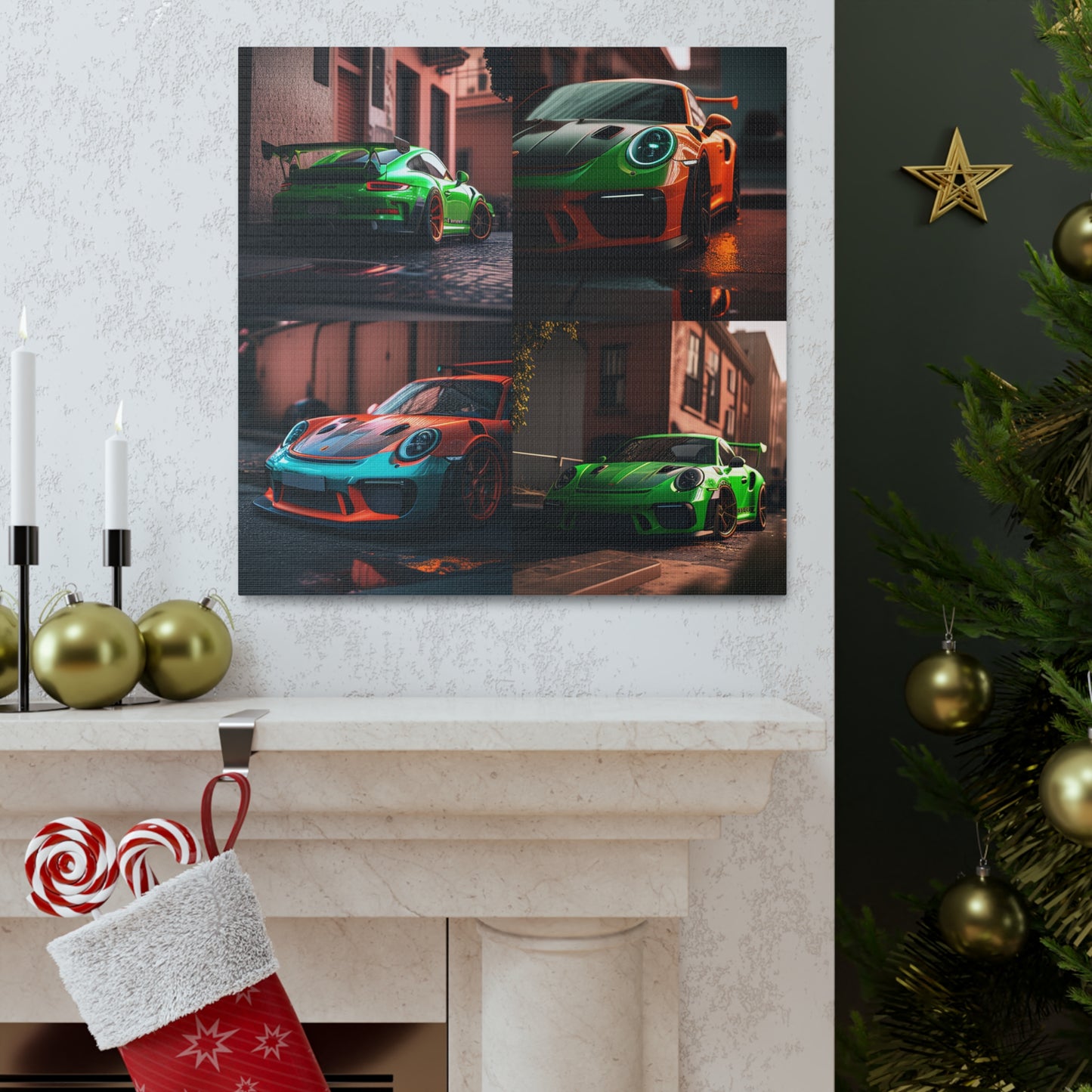 Canvas Gallery Wraps Porsche 911 gt3 4 pack