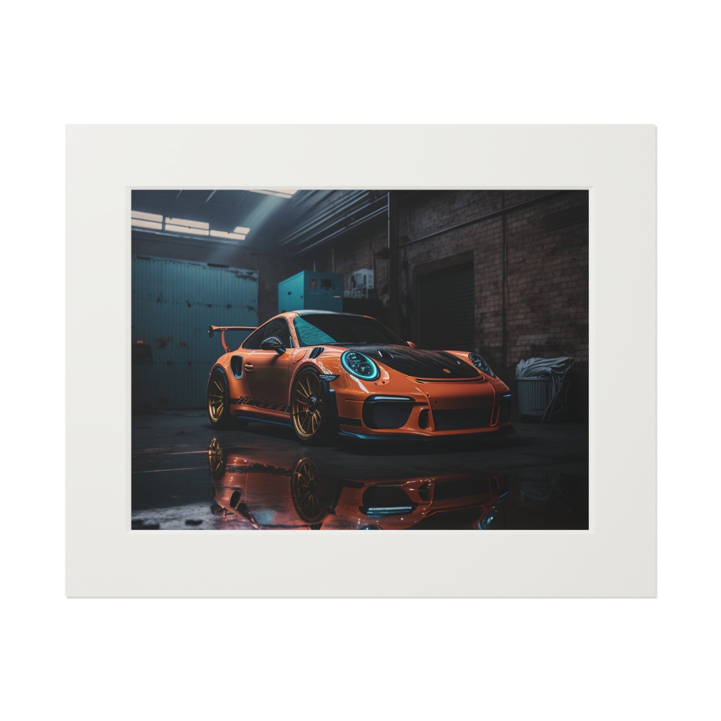 Fine Art Prints (Passepartout Paper Frame) Porsche Color 1