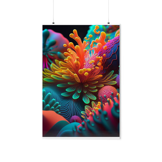 Premium Matte Vertical Posters Ocean Life Macro 3