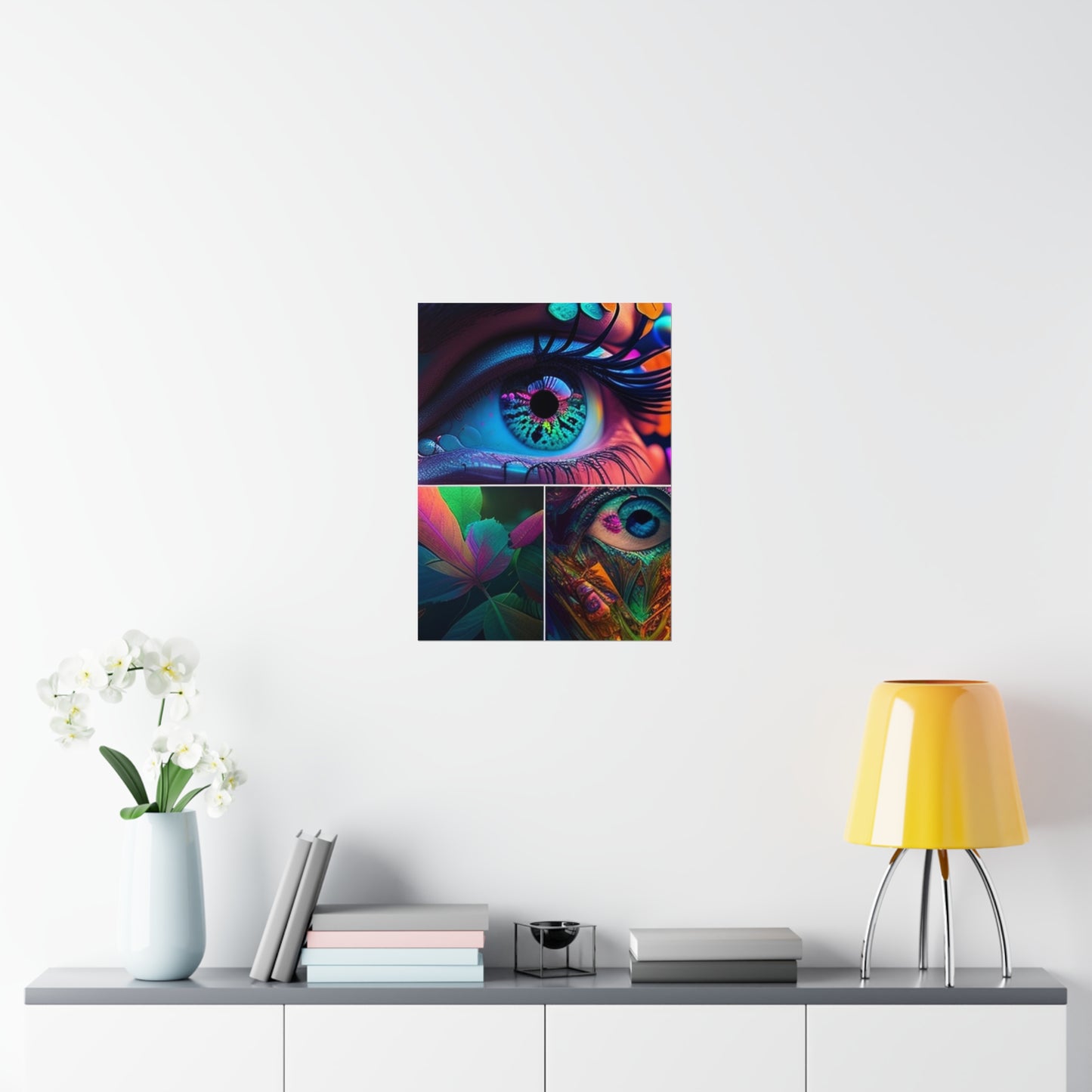 Premium Matte Vertical Posters Neon Florescent Glow 3