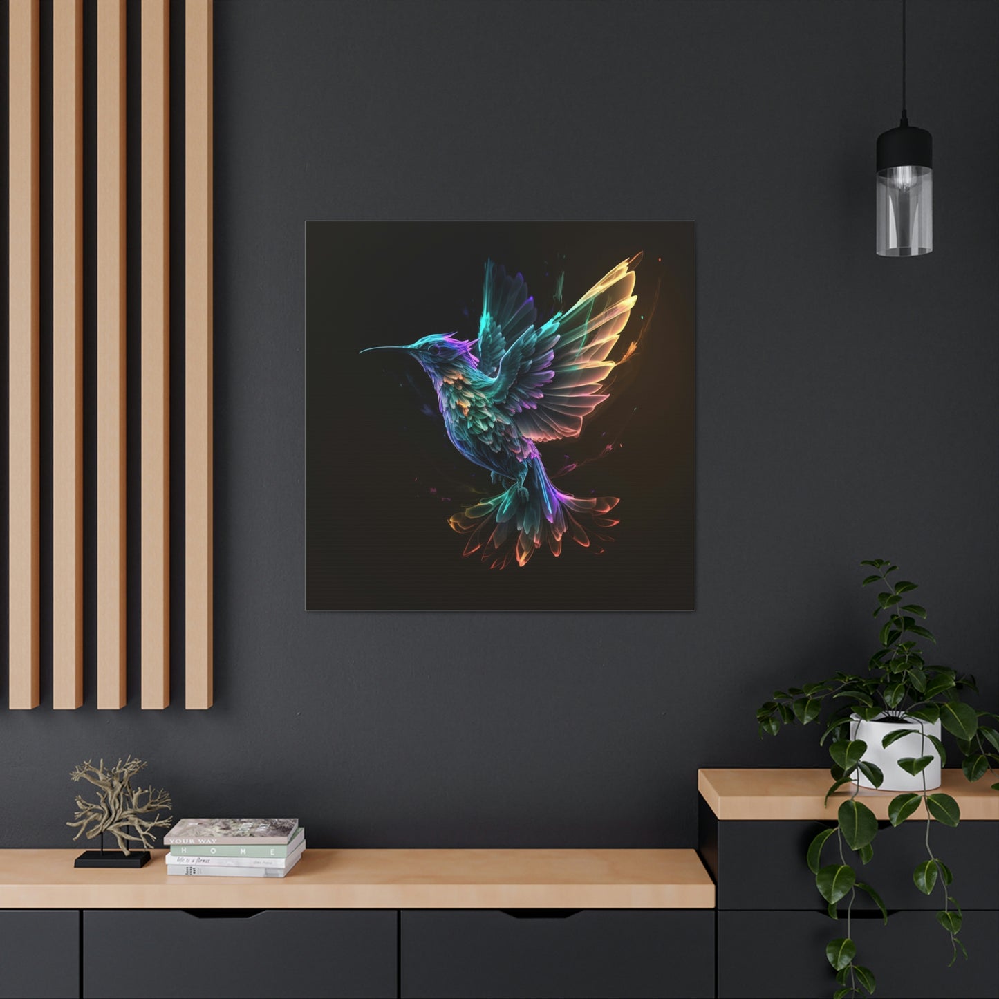 Hummingbird florescent glow