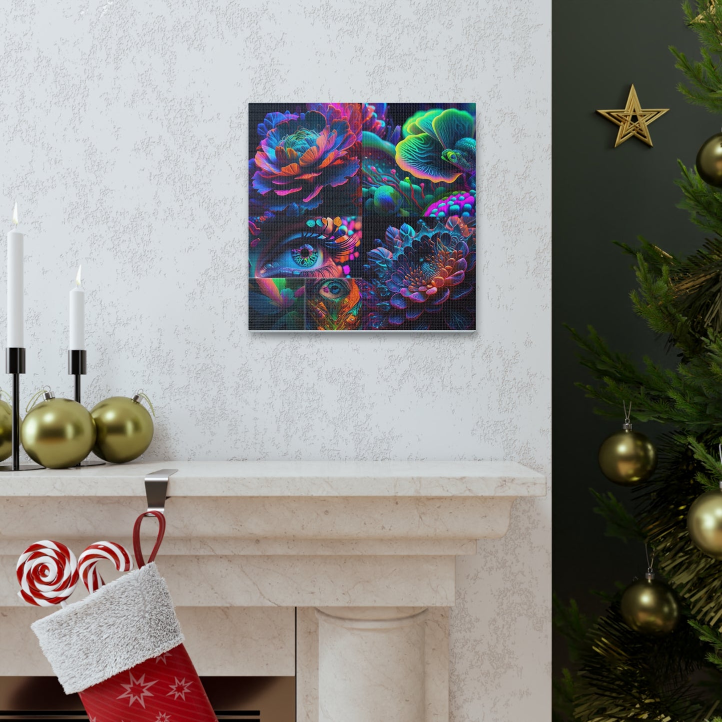 Canvas Gallery Wraps Neon Florescent Glow