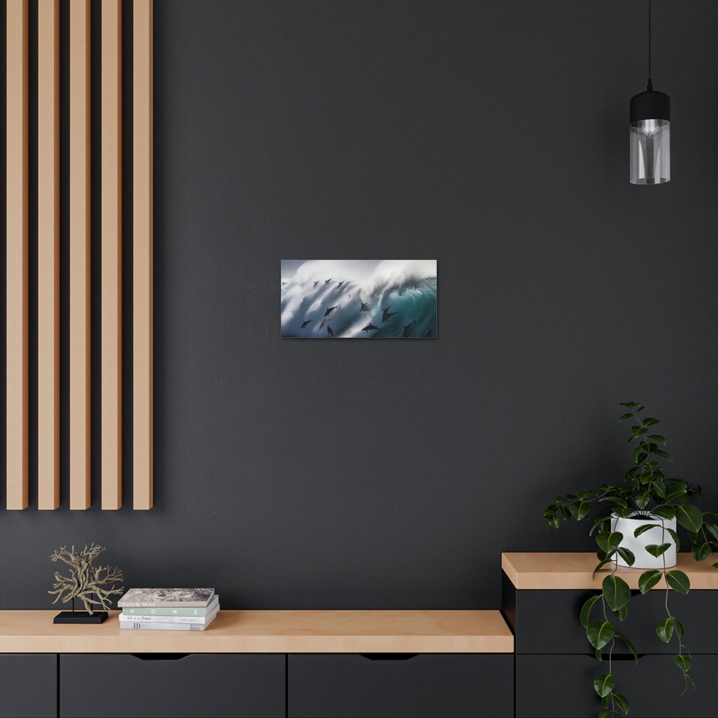 Canvas Gallery Wraps Dolphin Wave 1