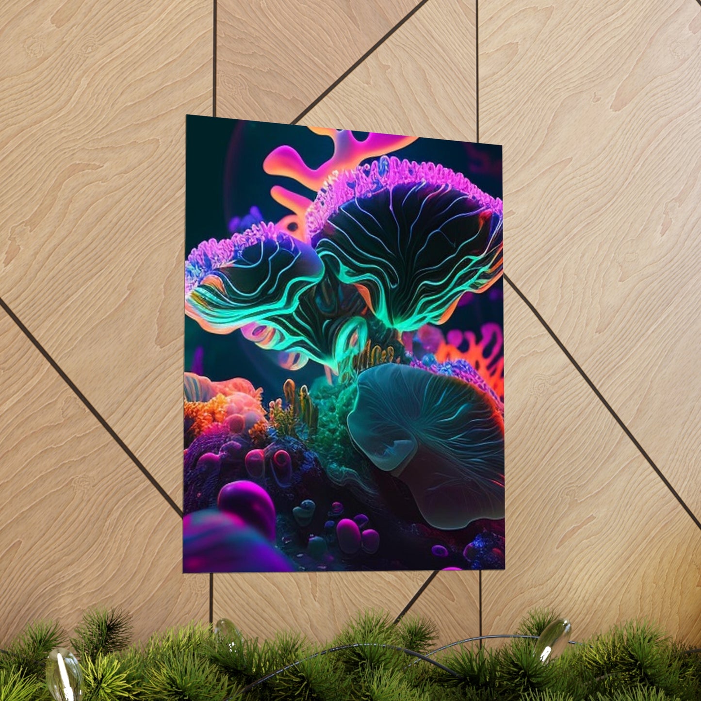 Premium Matte Vertical Posters Macro Coral Reef 4