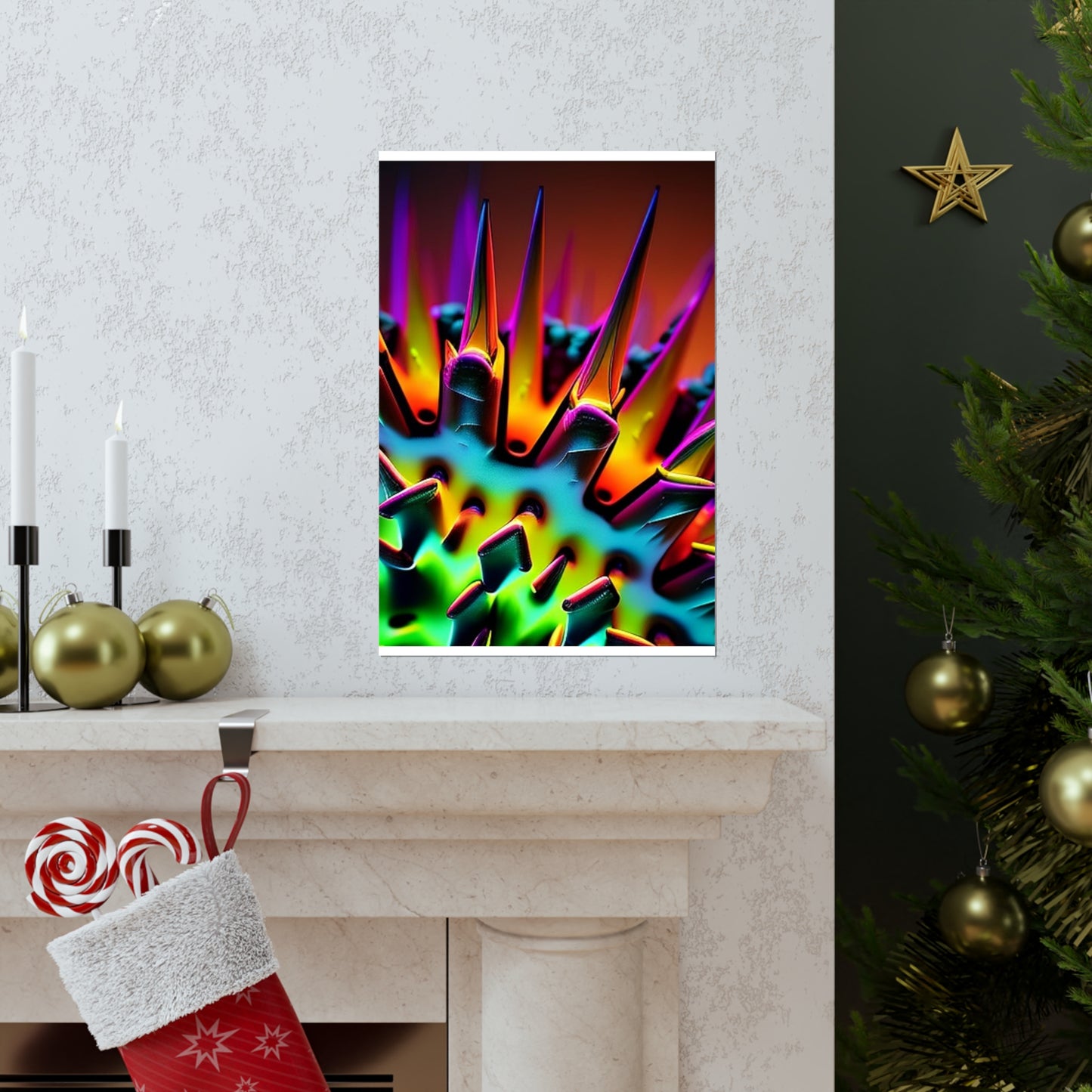 posters  Macro Neon Spike 4