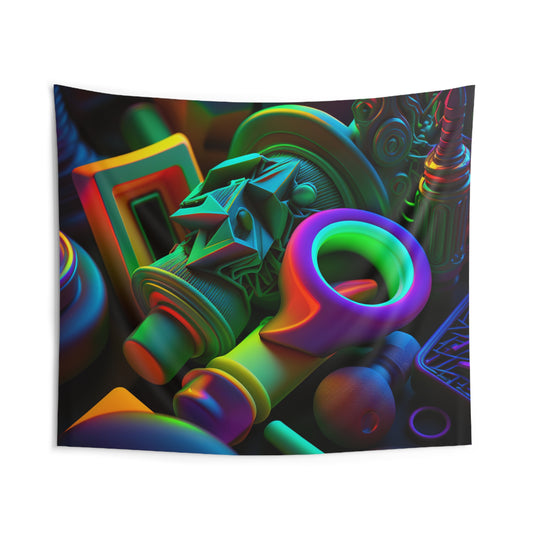 Indoor Wall Tapestries Neon Glow 2