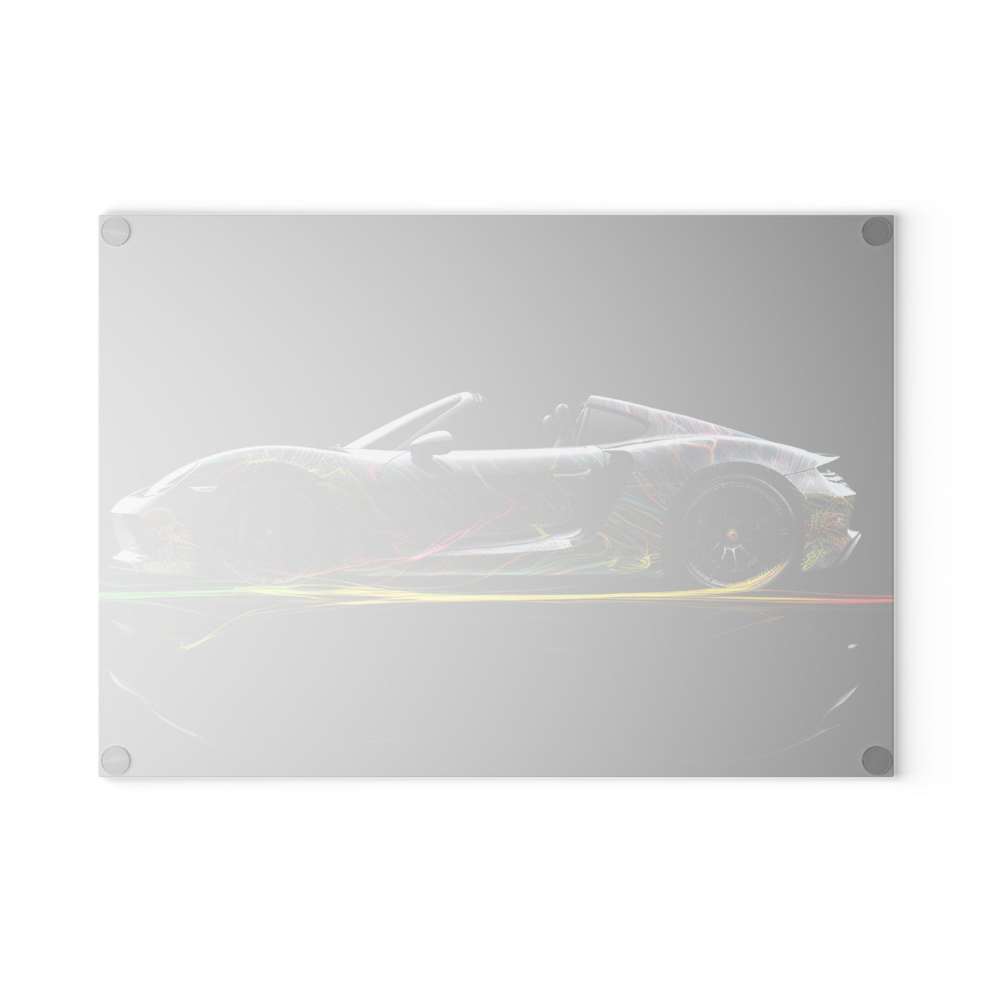 Glass Cutting Board Porsche Line 1