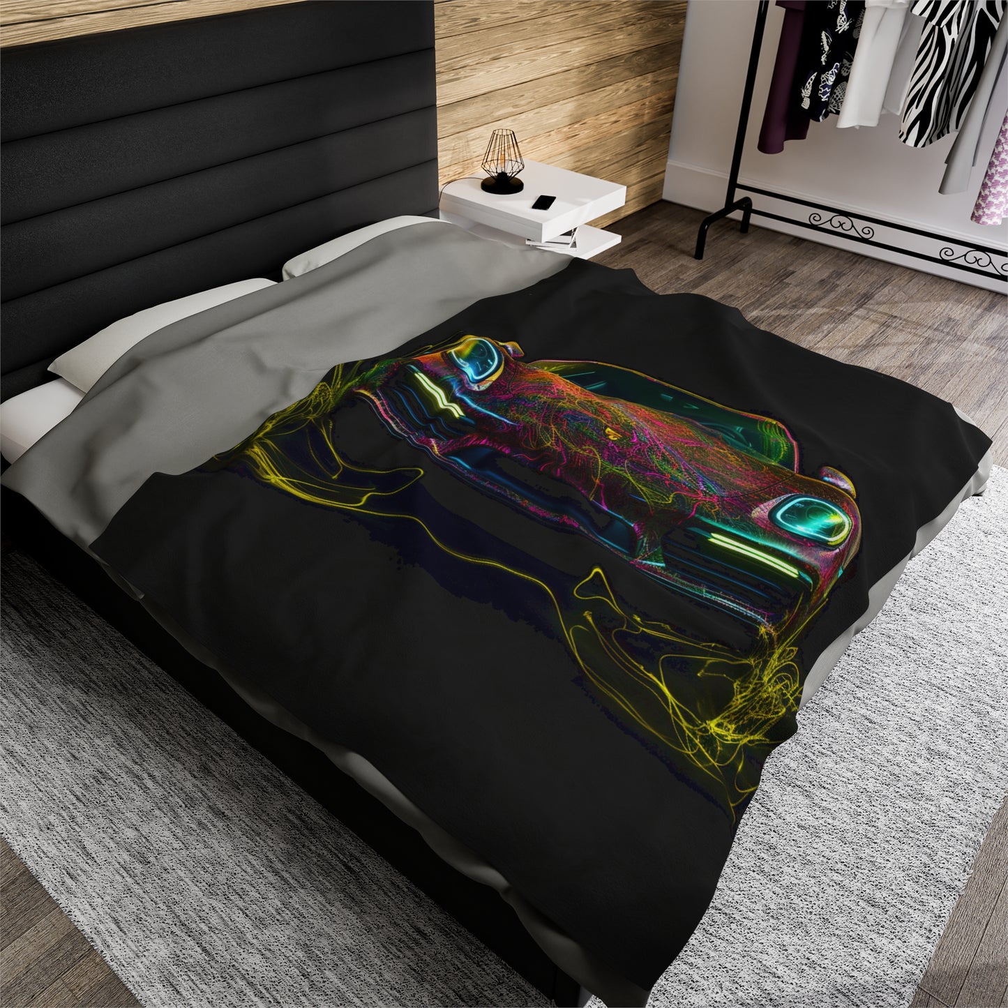 Velveteen Plush Blanket Porsche Flair 2