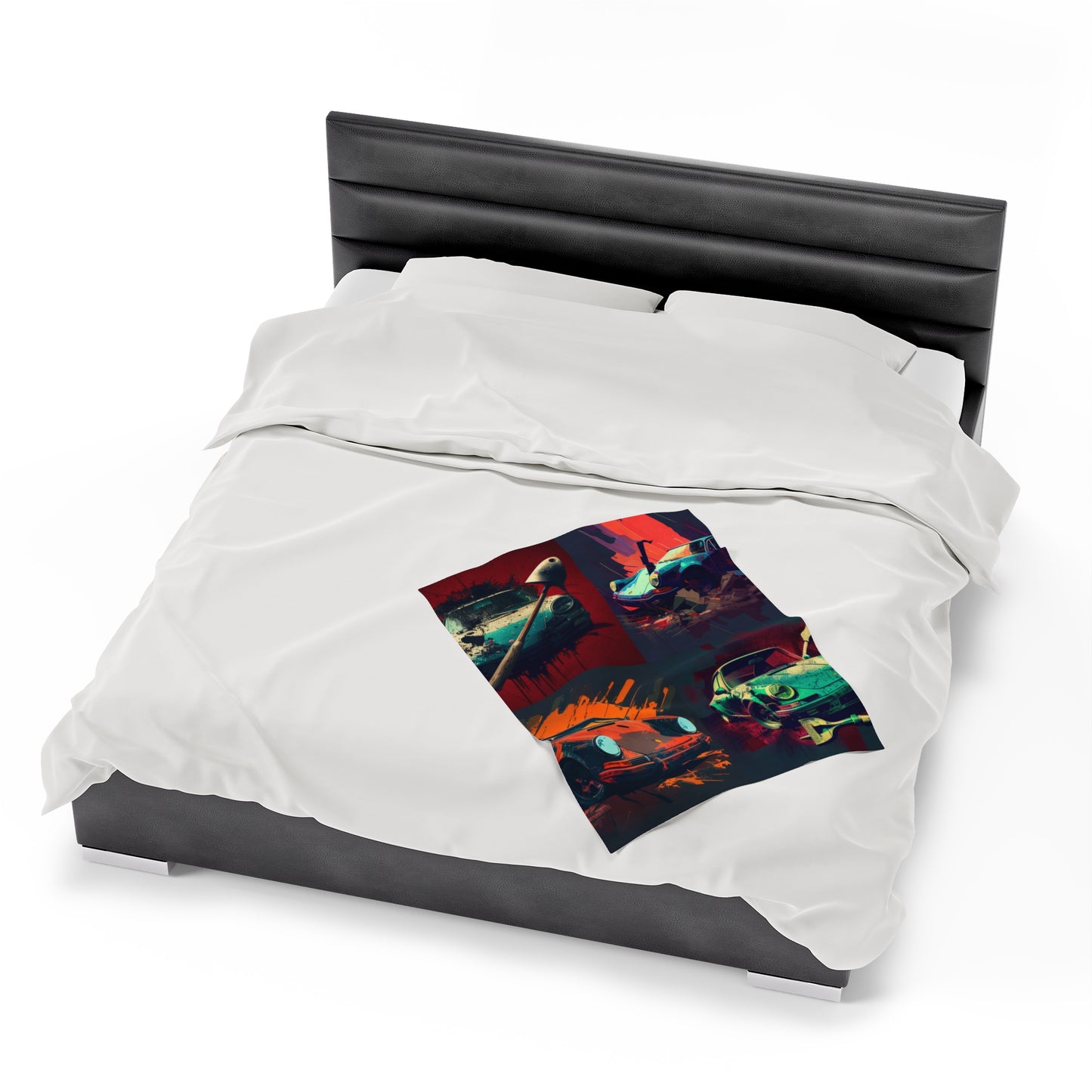 Velveteen Plush Blanket Porsche Abstract 5