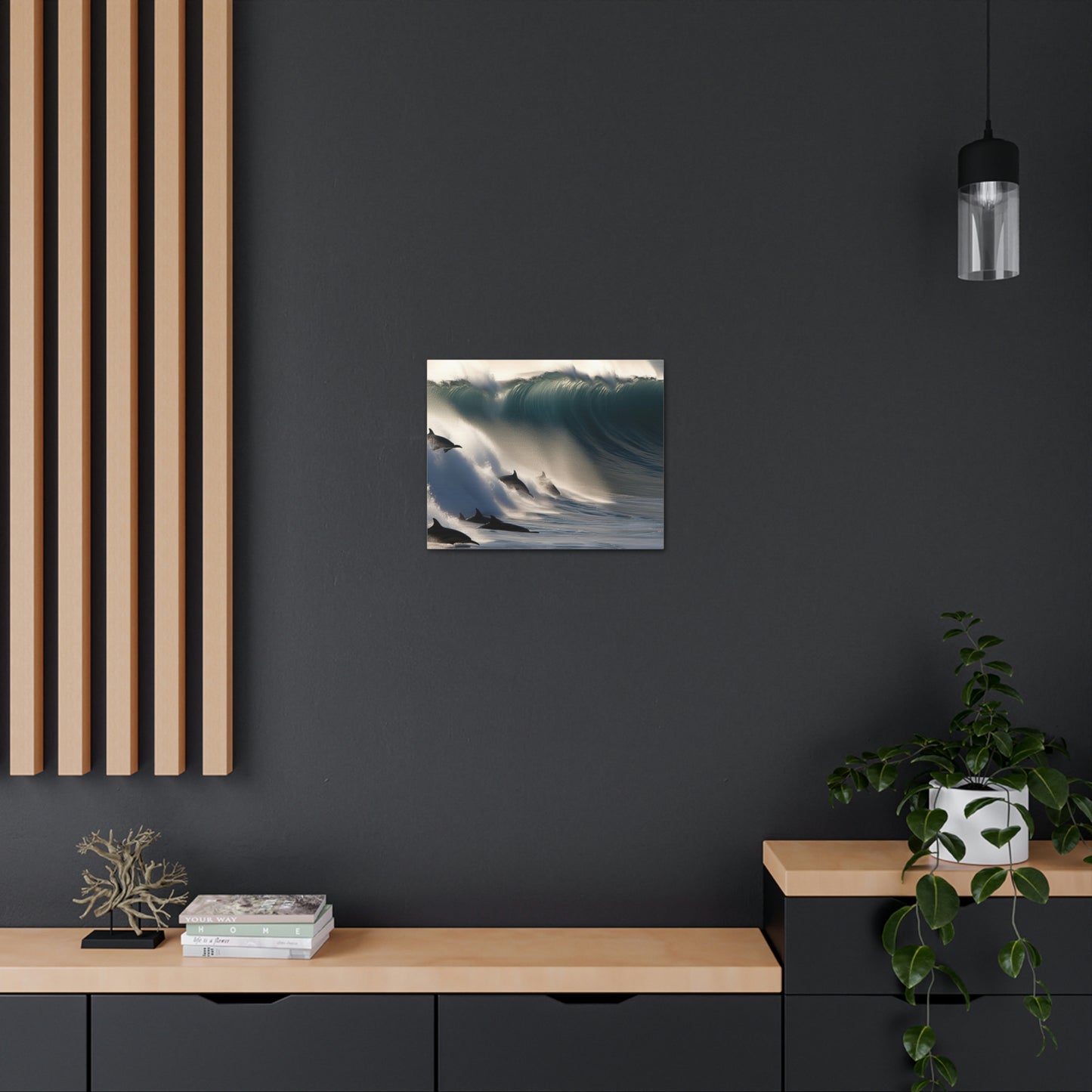 Canvas Gallery Wraps Dolphin Wave 2