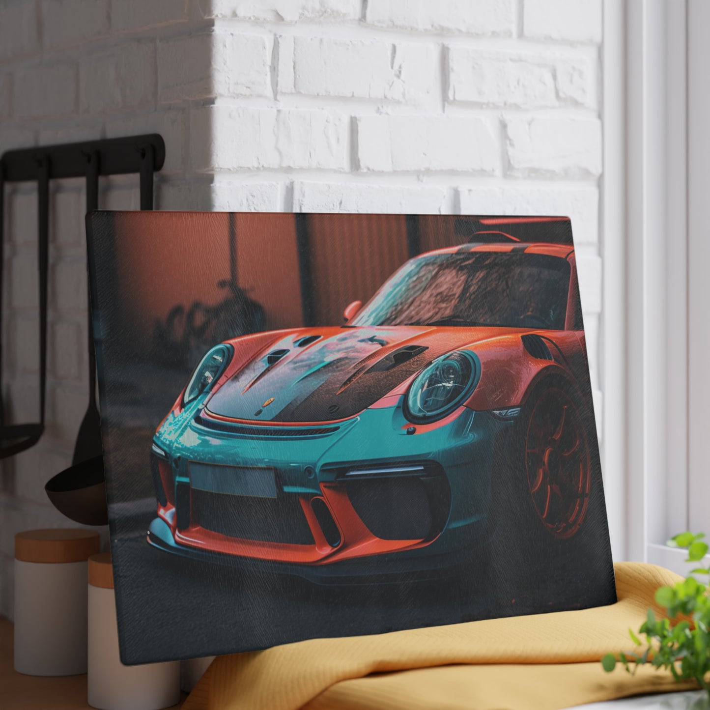 Glass Cutting Board porsche 911 gt3 3