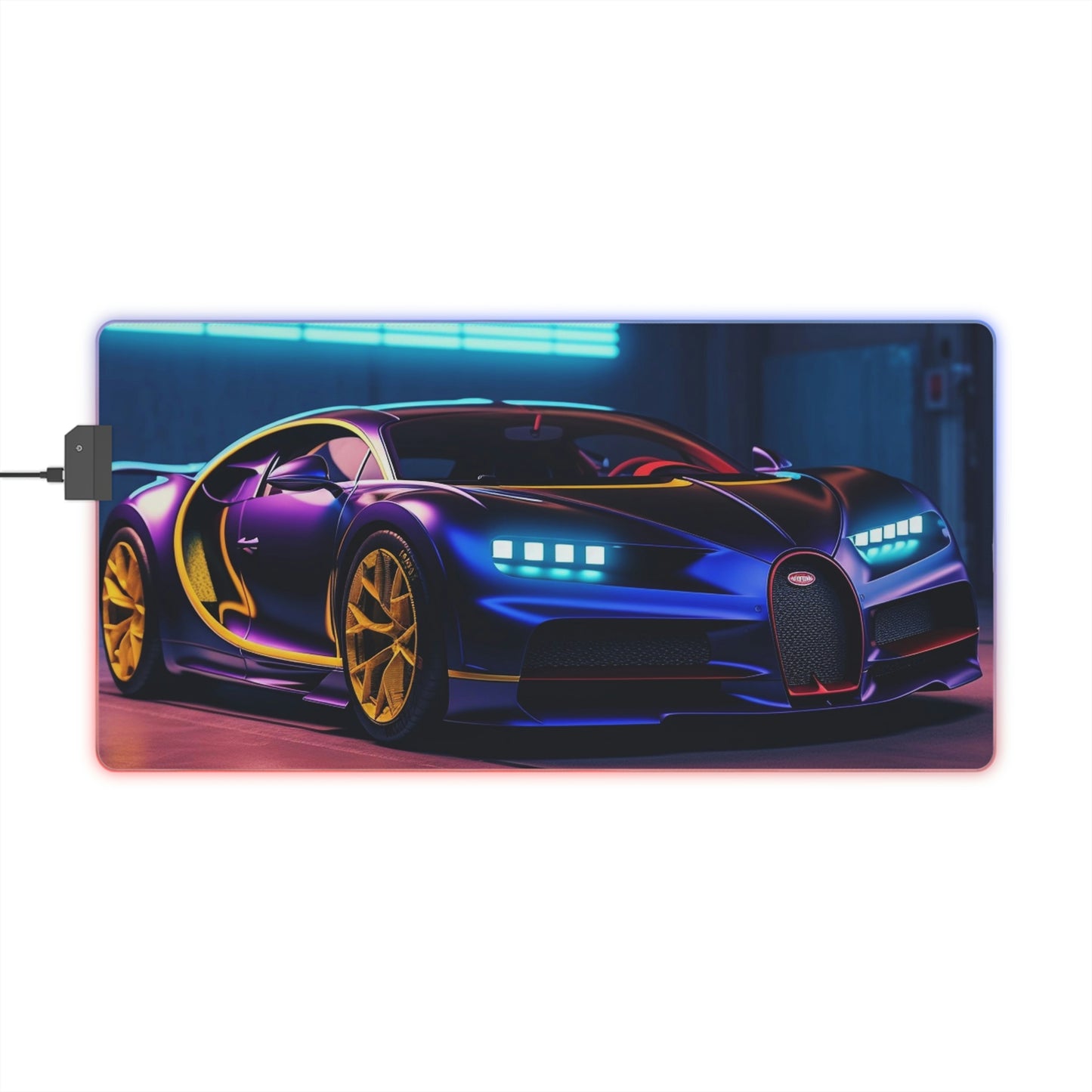 LED Gaming Mouse Pad Hyper Bugatti Neon Chiron 4
