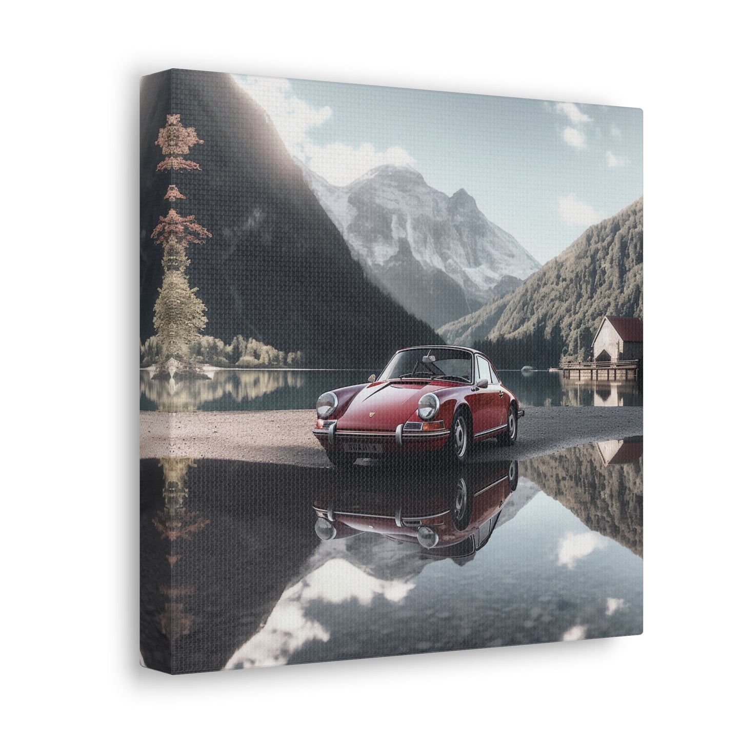 Canvas Gallery Wraps Porsche Lake 4 pack