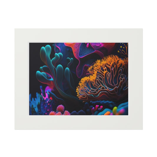 Fine Art Prints (Passepartout Paper Frame) Macro Coral Reef 2