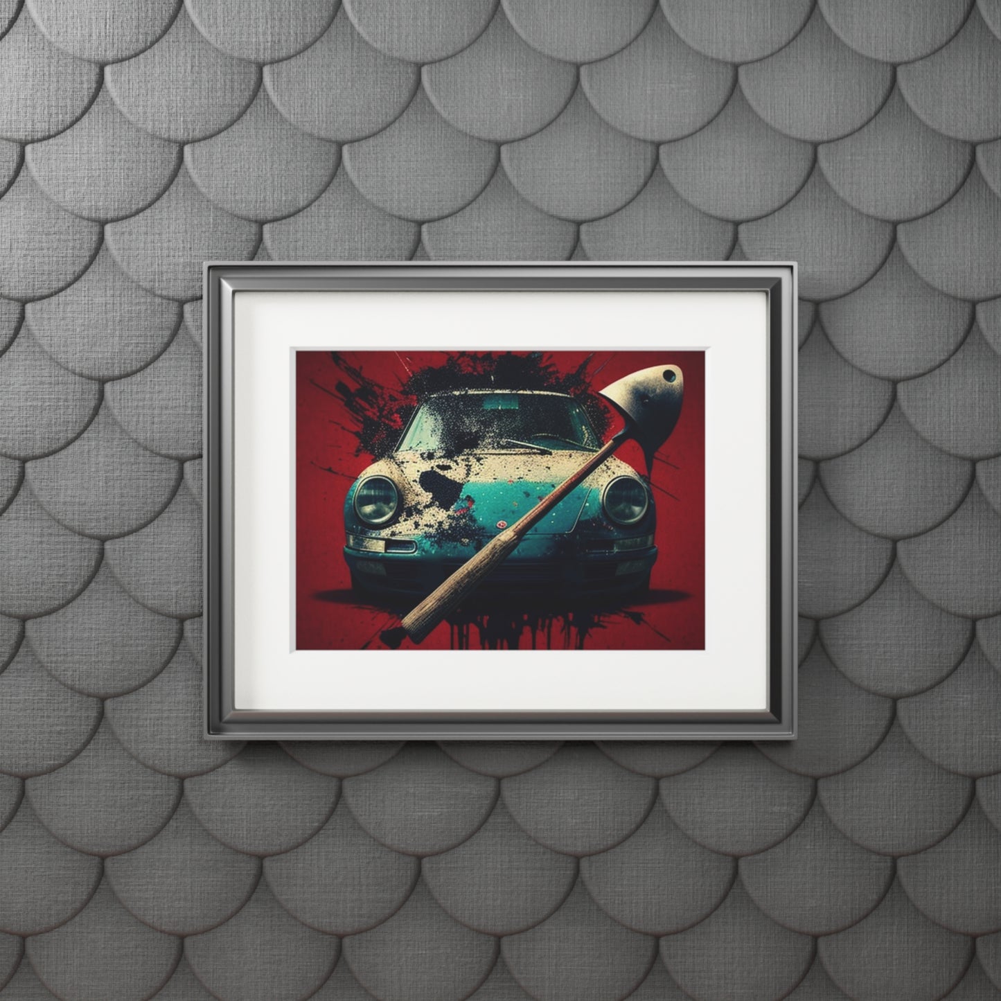 Fine Art Prints (Passepartout Paper Frame) Porsche Abstract 1