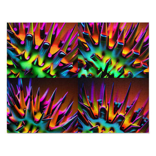 Jigsaw Puzzle (30, 110, 252, 500,1000-Piece) Macro Neon Spike