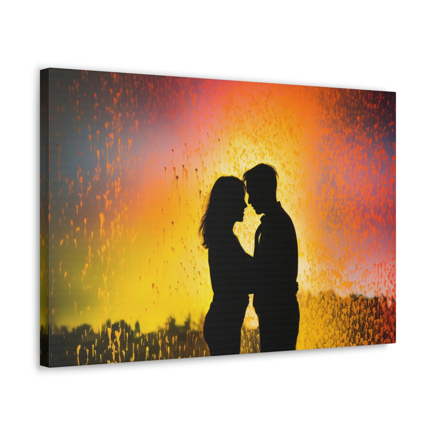 Canvas Gallery Wraps Florescent Rain 1