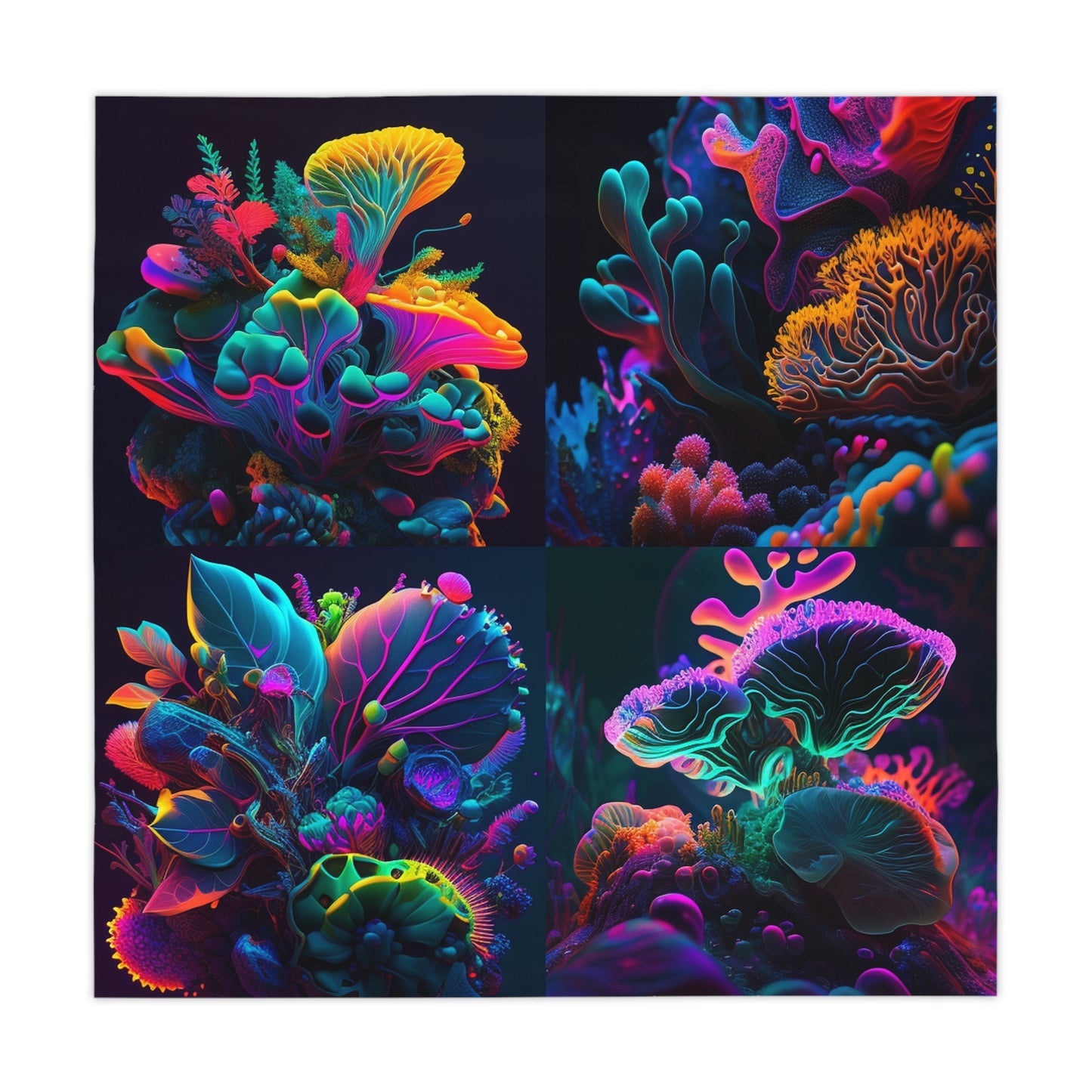 Tablecloth Macro Coral Reef 5
