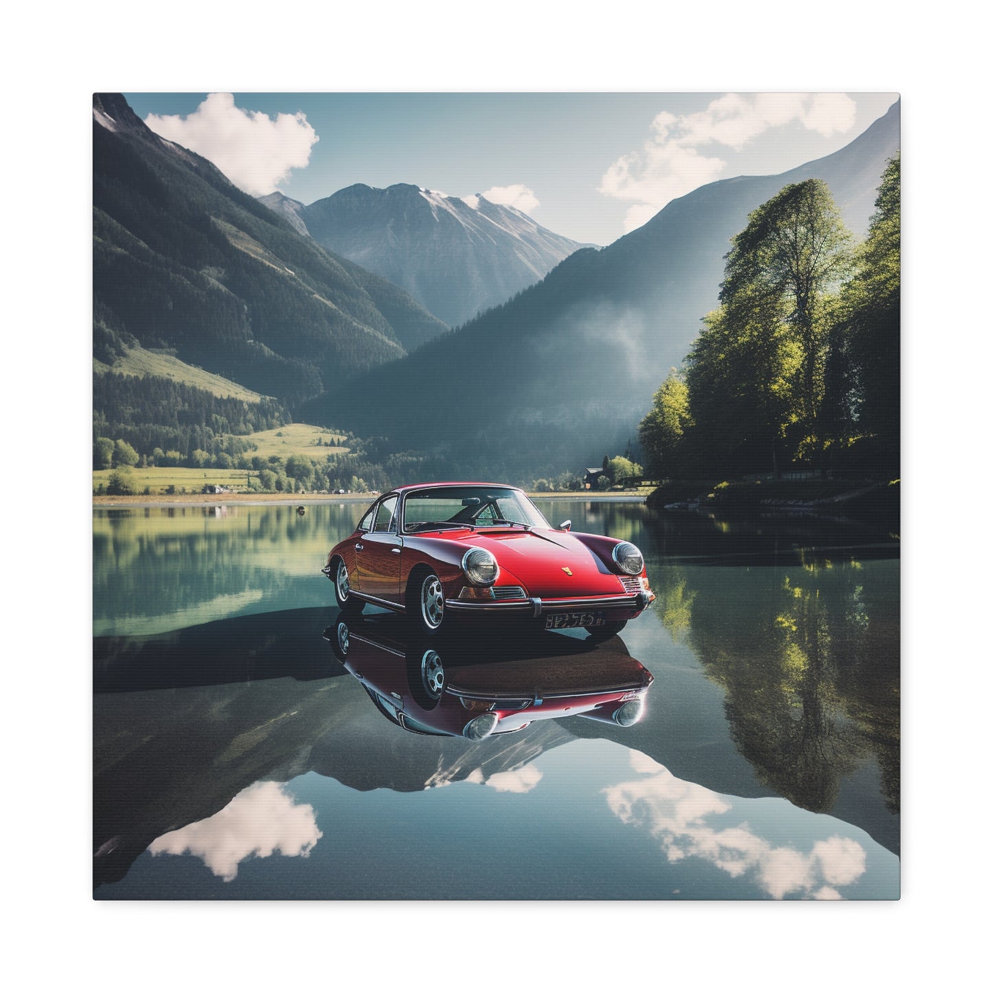 Canvas Gallery Wraps Porsche Lake 3