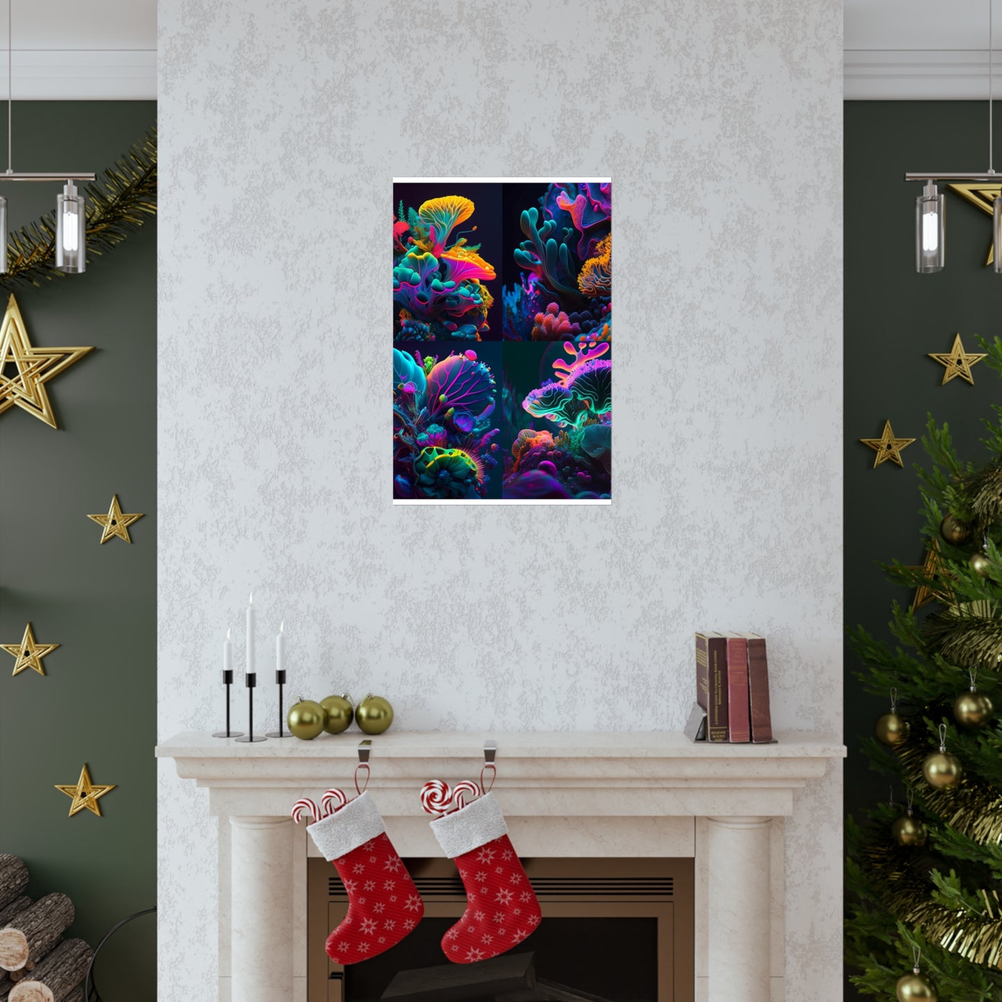 Premium Matte Vertical Posters Macro Coral Reef 5