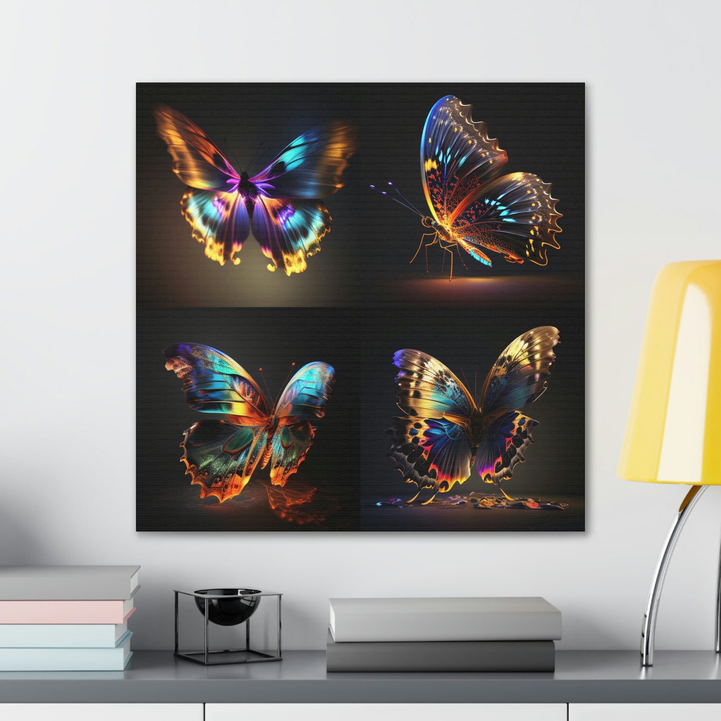Butterfly neon florescent glow
