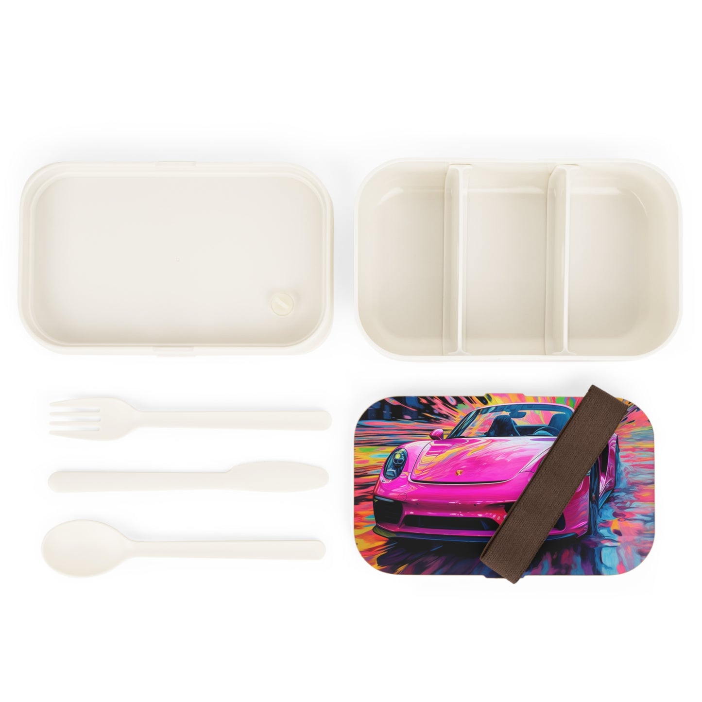 Bento Lunch Box Pink Porsche water fusion 2