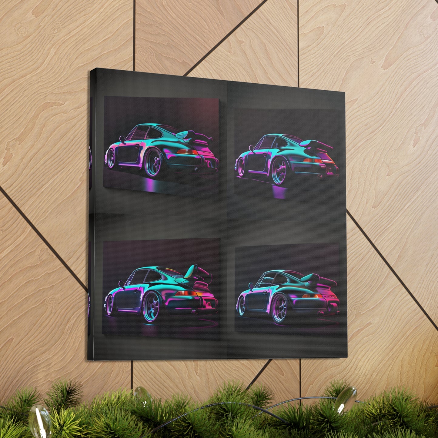 Canvas Gallery Wraps Porsche Purple 4 Pack