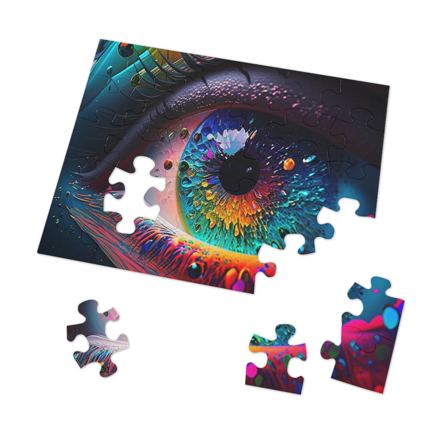 Jigsaw Puzzle (30, 110, 252, 500,1000-Piece) Macro Eye Photo 3