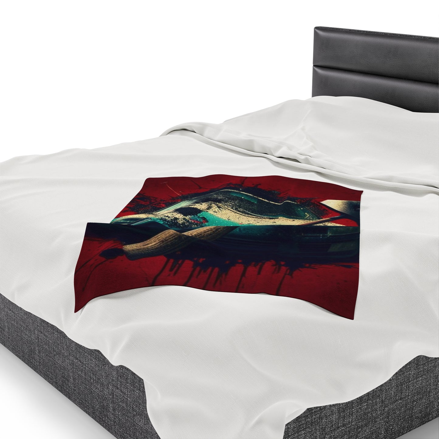 Velveteen Plush Blanket Porsche Abstract 1