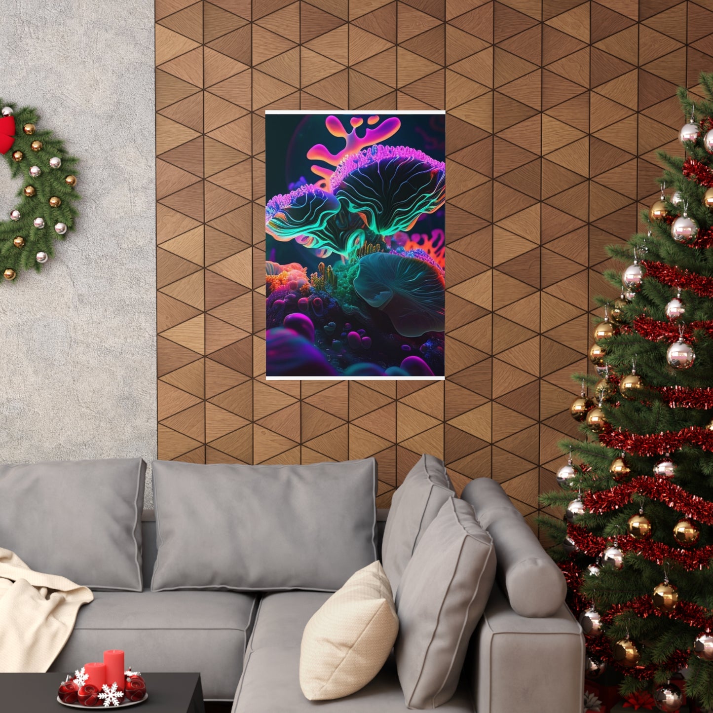 Premium Matte Vertical Posters Macro Coral Reef 4