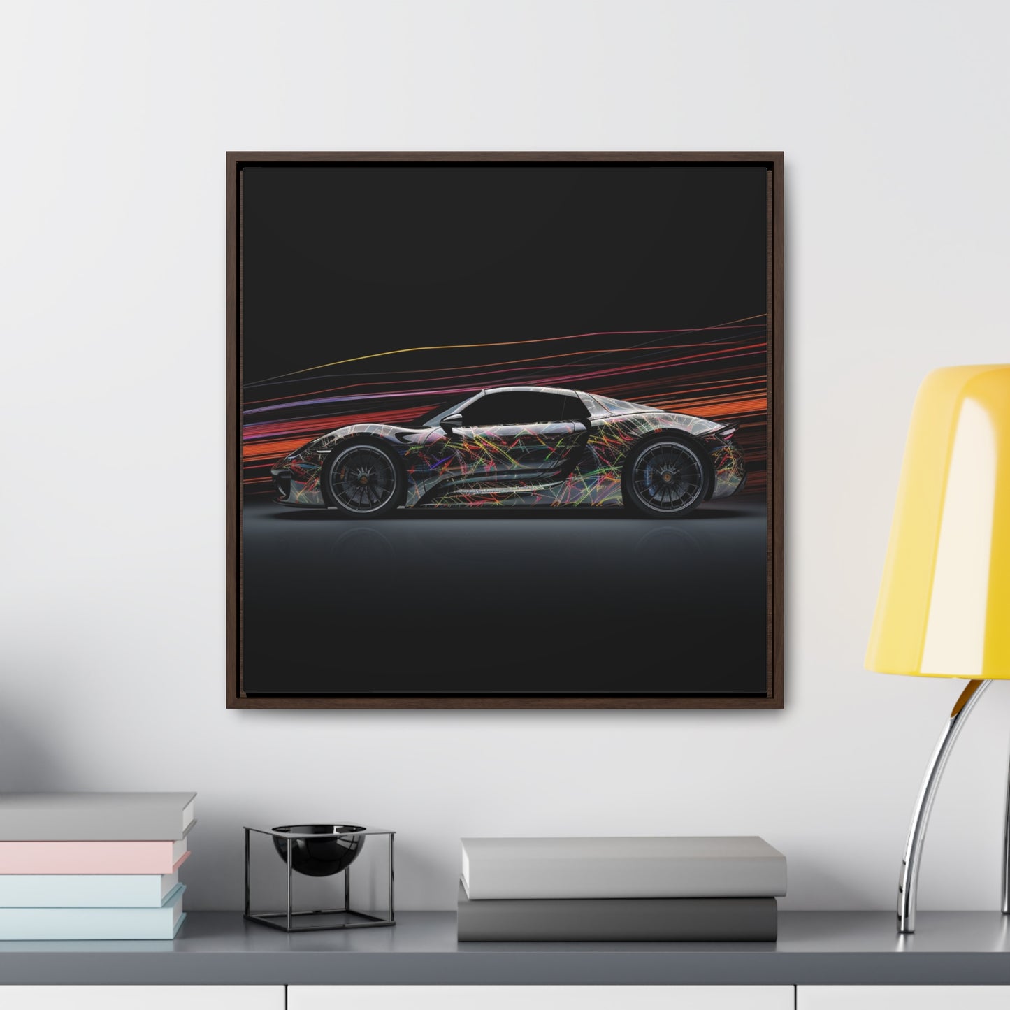Gallery Canvas Wraps, Square Frame Porsche Line 4