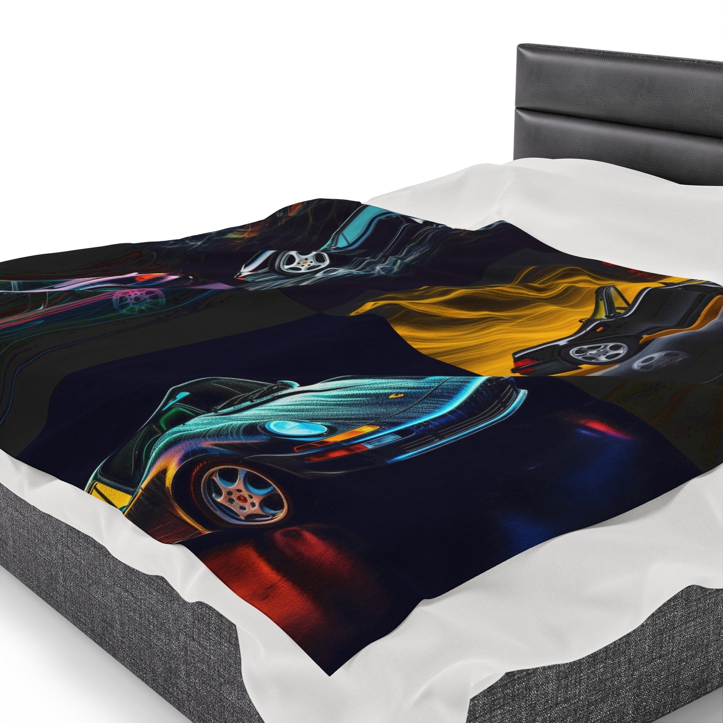 Velveteen Plush Blanket Porsche 933 5