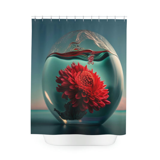 Polyester Shower Curtain Chrysanthemum 4