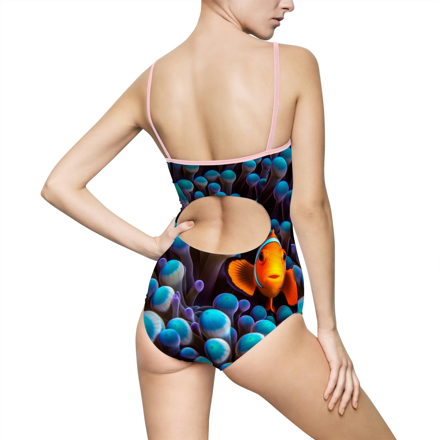 Women's One-piece Swimsuit (AOP) Clown Fish 1