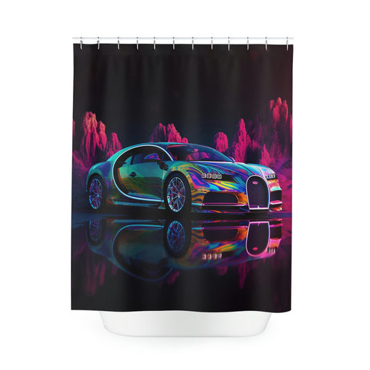 Polyester Shower Curtain florescent Bugatti flair 2
