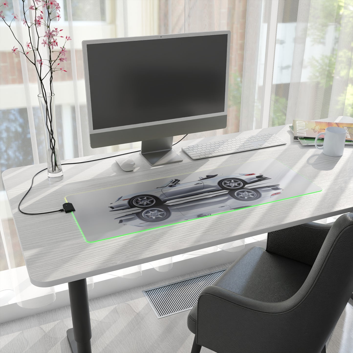 LED Gaming Mouse Pad 911 Speedster on water 3