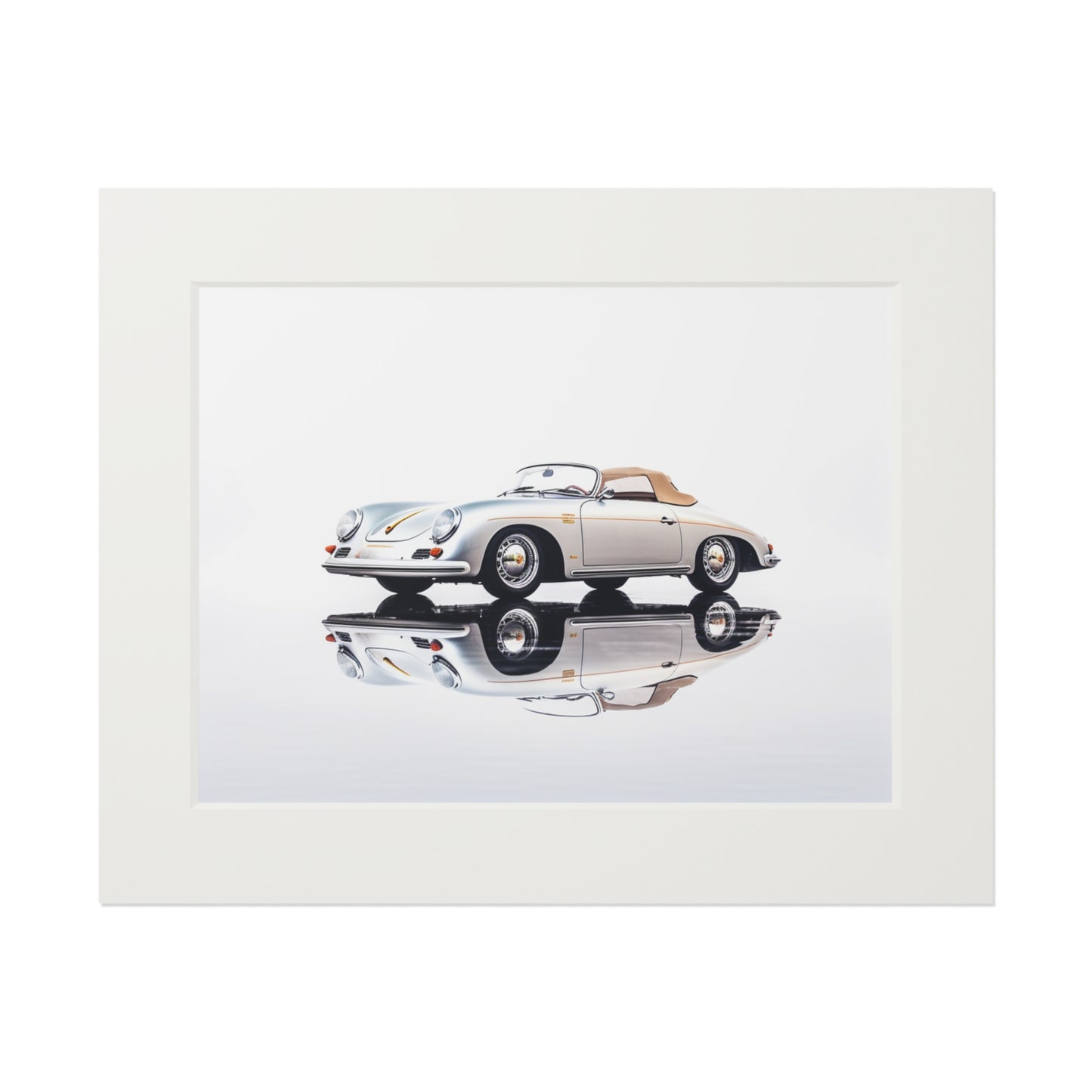 Fine Art Prints (Passepartout Paper Frame) 911 Speedster on water 2