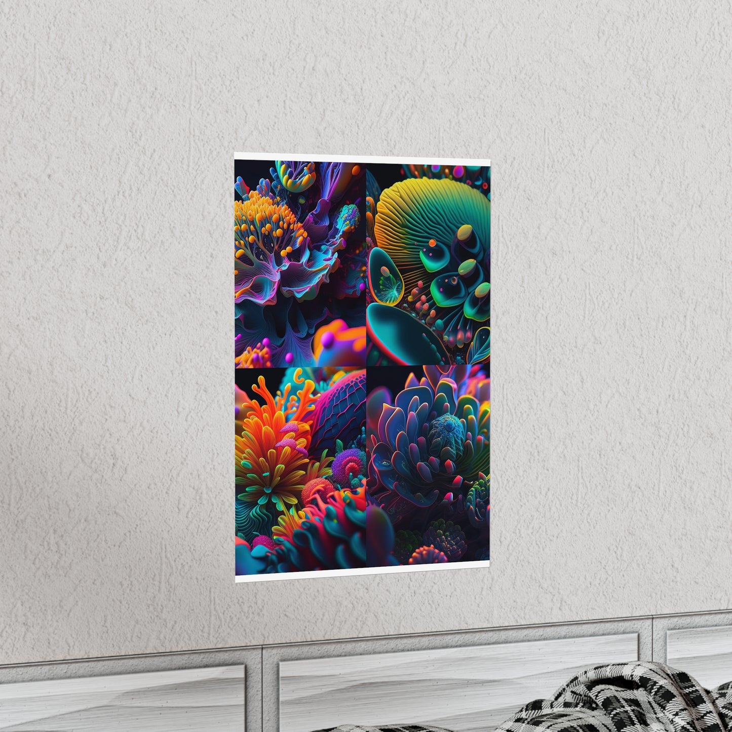 Premium Matte Vertical Posters Ocean Life Macro 5