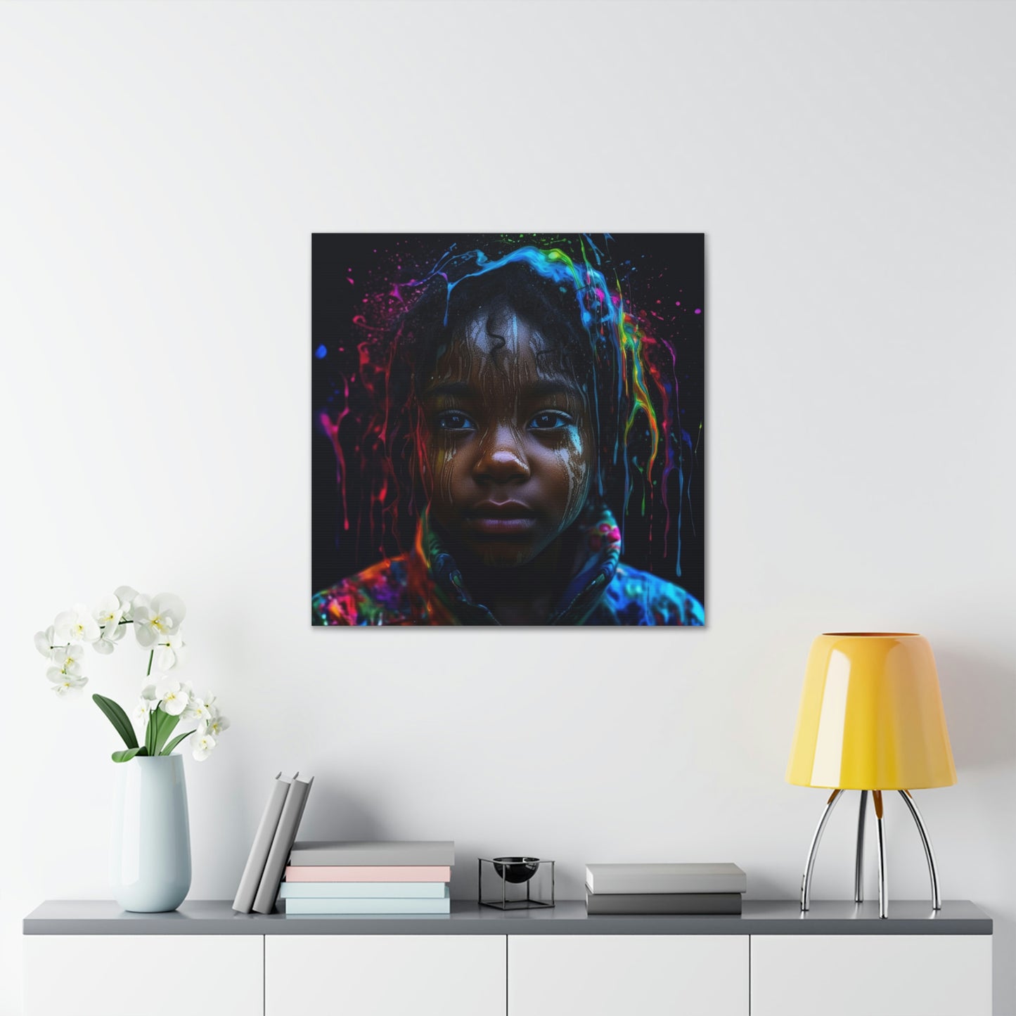 Canvas Gallery Wraps Kid Color Rain 4