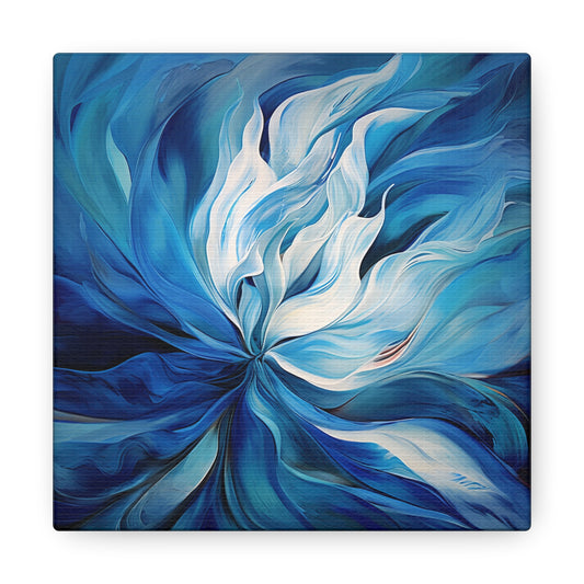 Canvas Gallery Wraps Blue Tluip Abstract 1