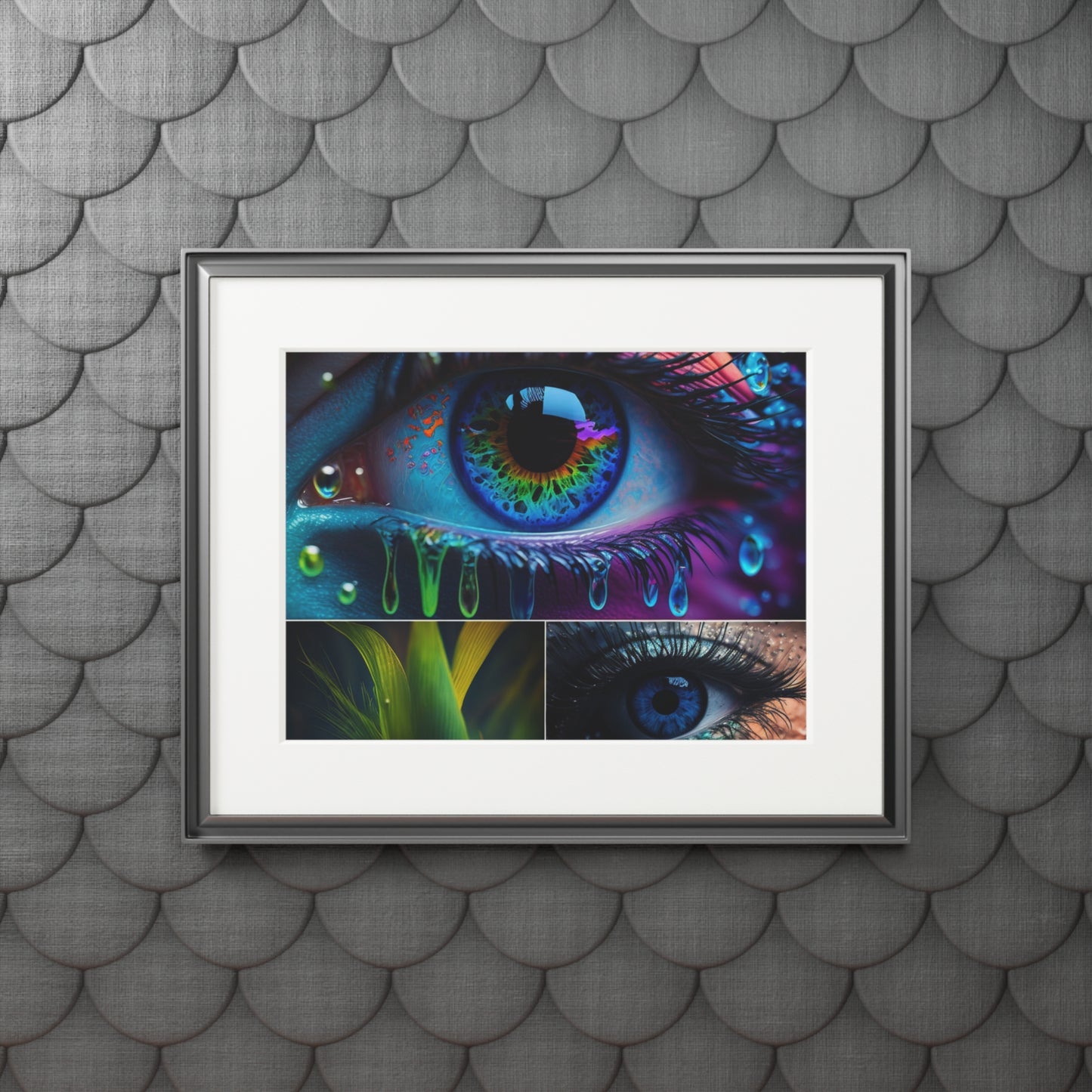 Fine Art Prints (Passepartout Paper Frame) Macro Eye Photo 2