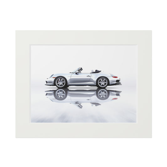 Fine Art Prints (Passepartout Paper Frame) 911 Speedster on water 3