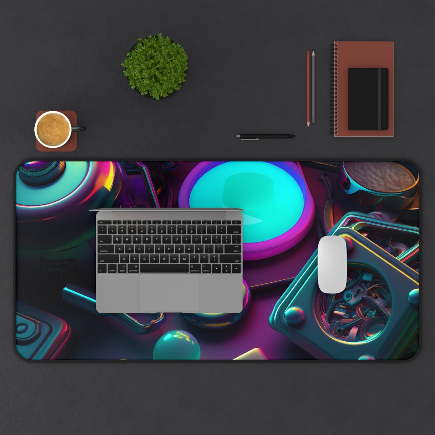 Desk Mat Neon Glow 4