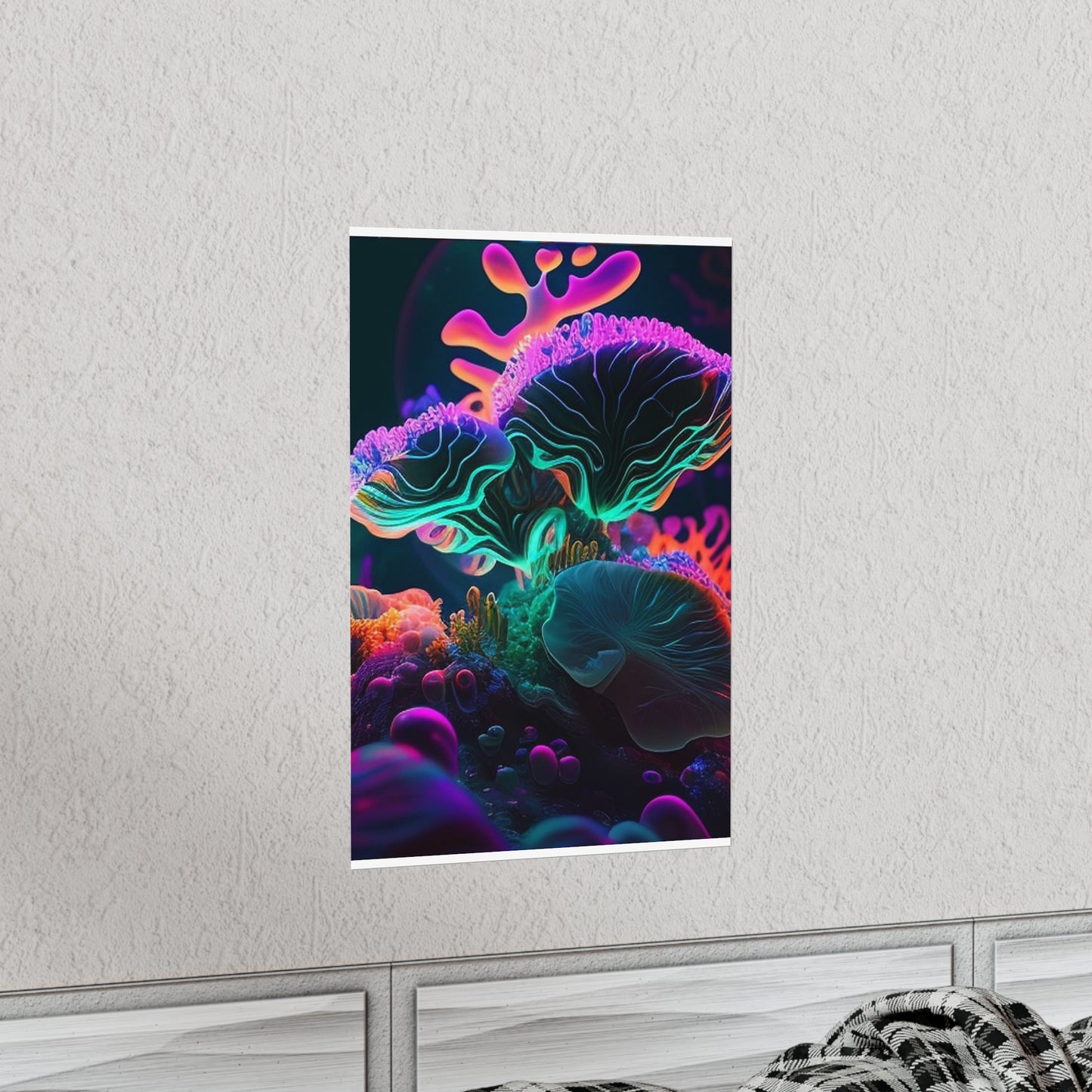 Premium Matte Vertical Posters Macro Coral Reef 4