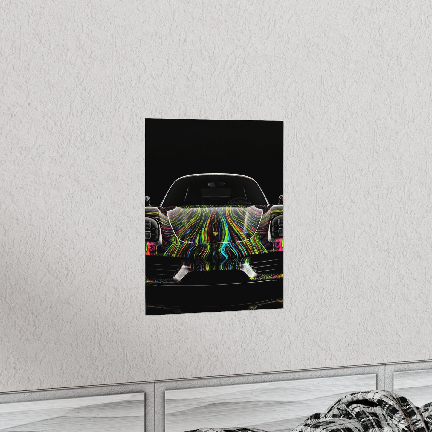 Premium Matte Vertical Posters Porsche Line 3