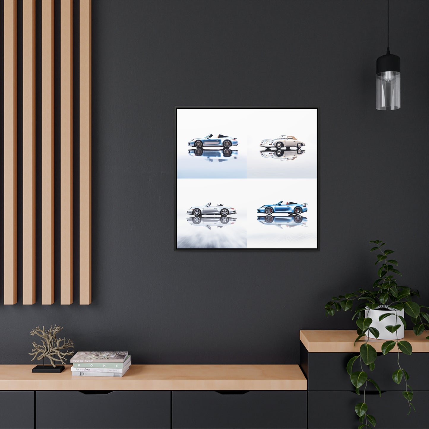 Gallery Canvas Wraps, Square Frame 911 Speedster on water 5
