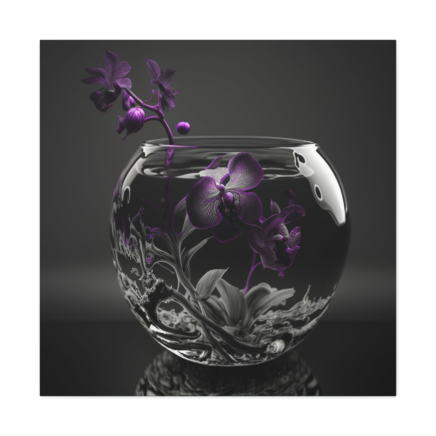 orchid purple glass 3