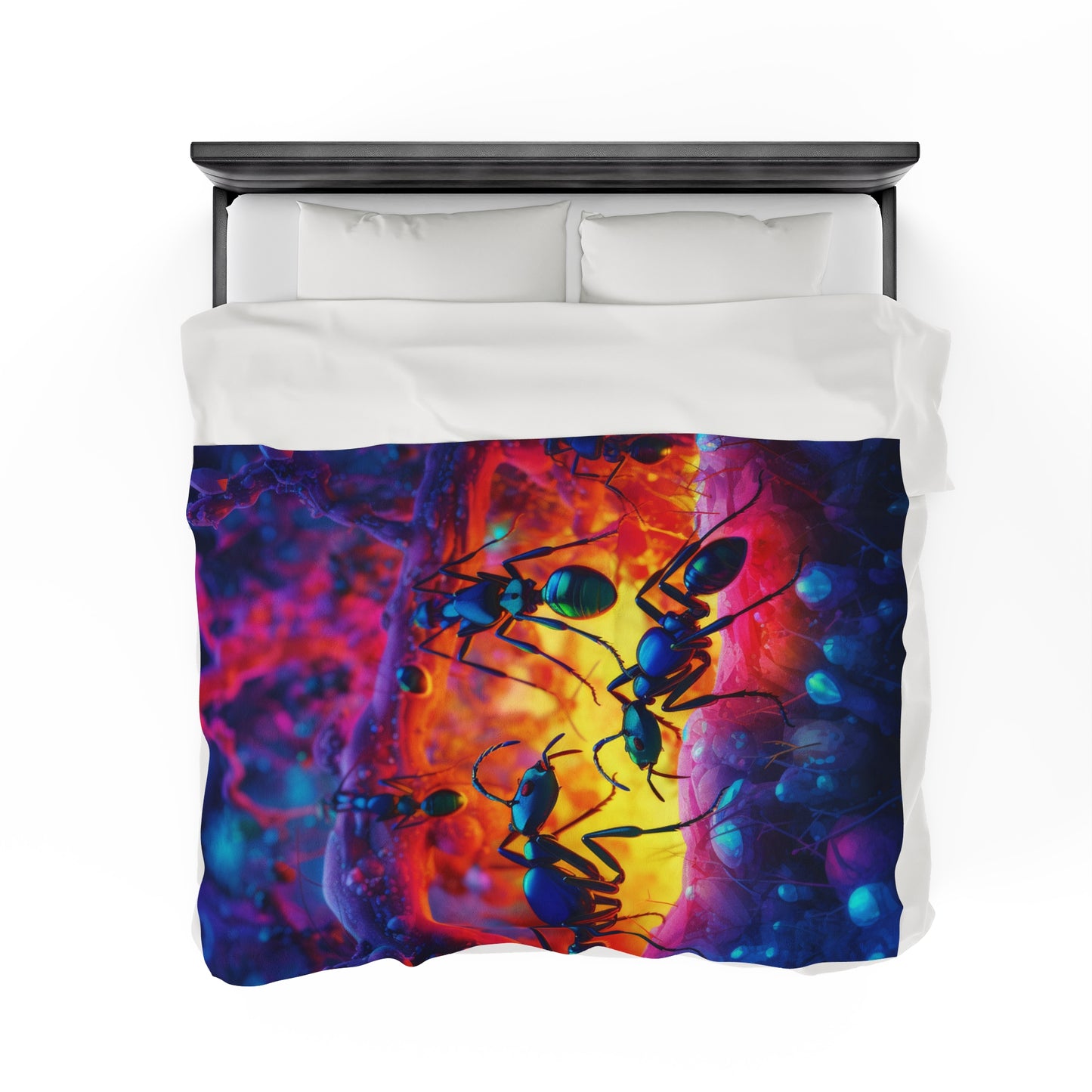 Velveteen Plush Blanket Ants Home 3