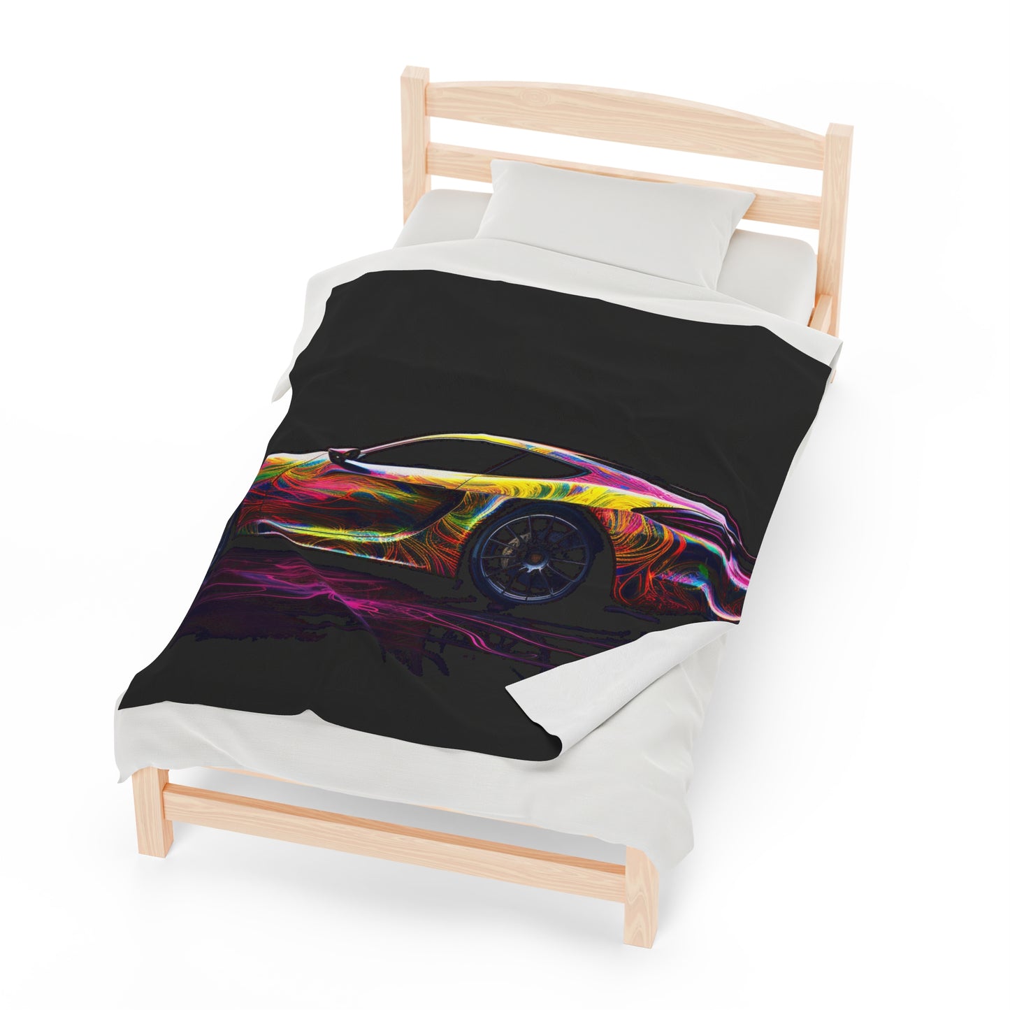 Velveteen Plush Blanket Porsche Flair 4