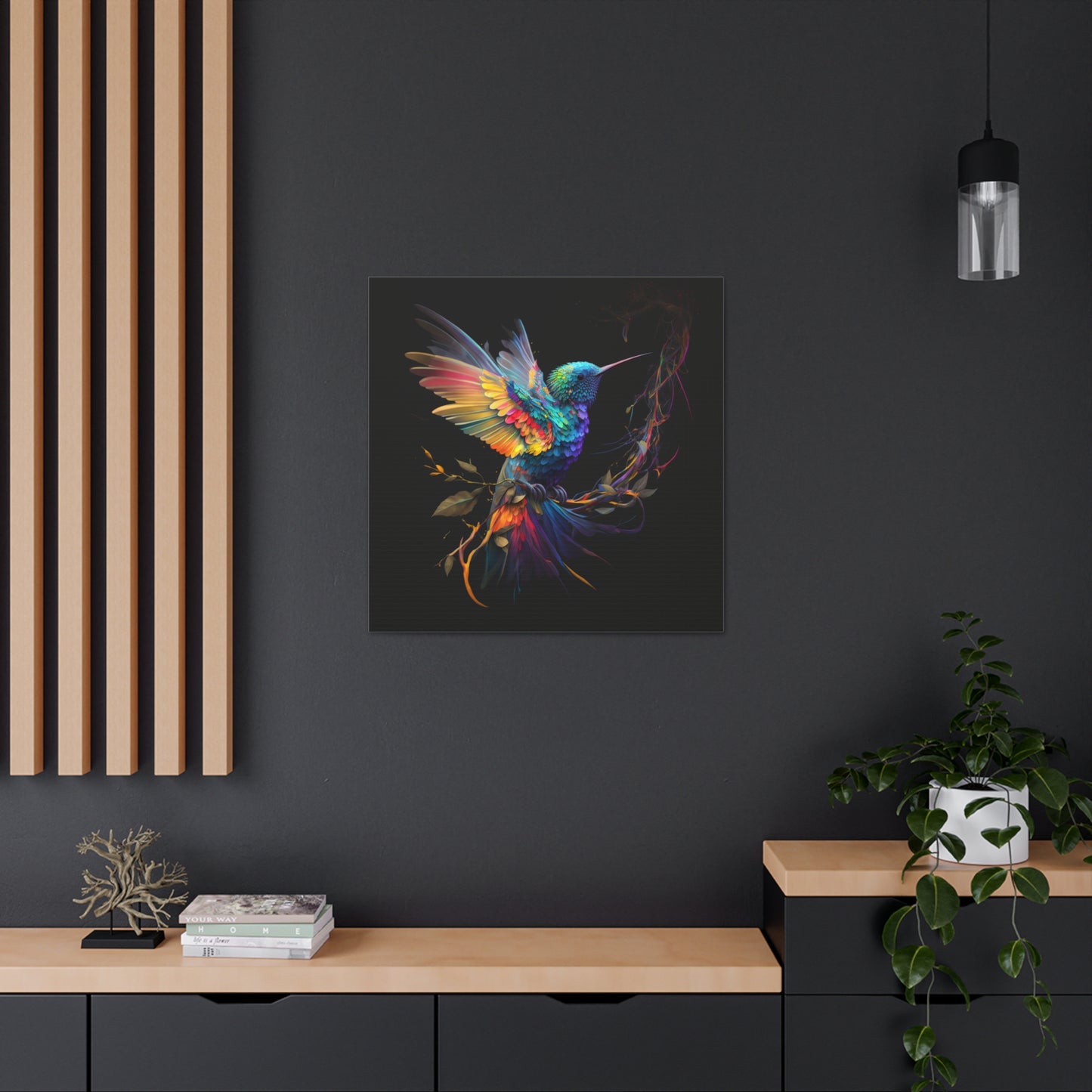 Colorful hummingbird flair